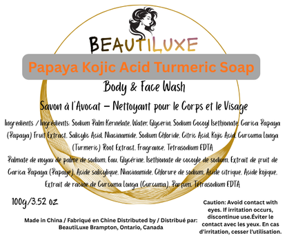Papaya Kojic Acid Turmeric Soap