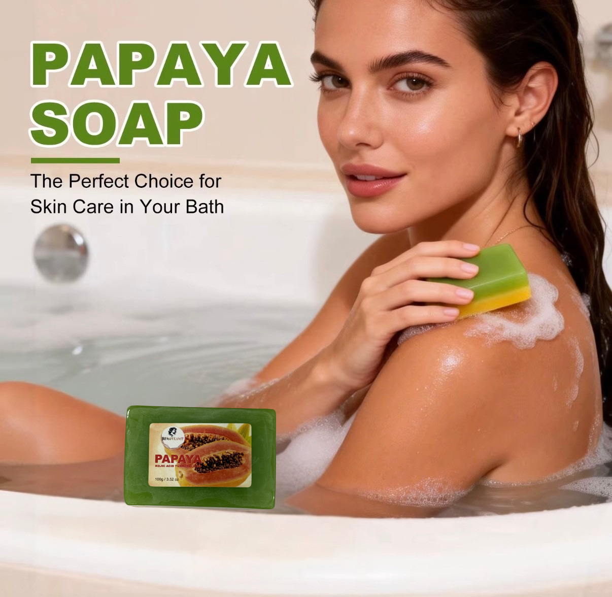 Papaya Kojic Acid Turmeric Soap